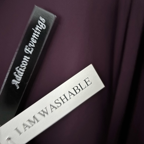 NWT Addison Evenings Eggplant Dress Sz 12 - Picture 5 of 5